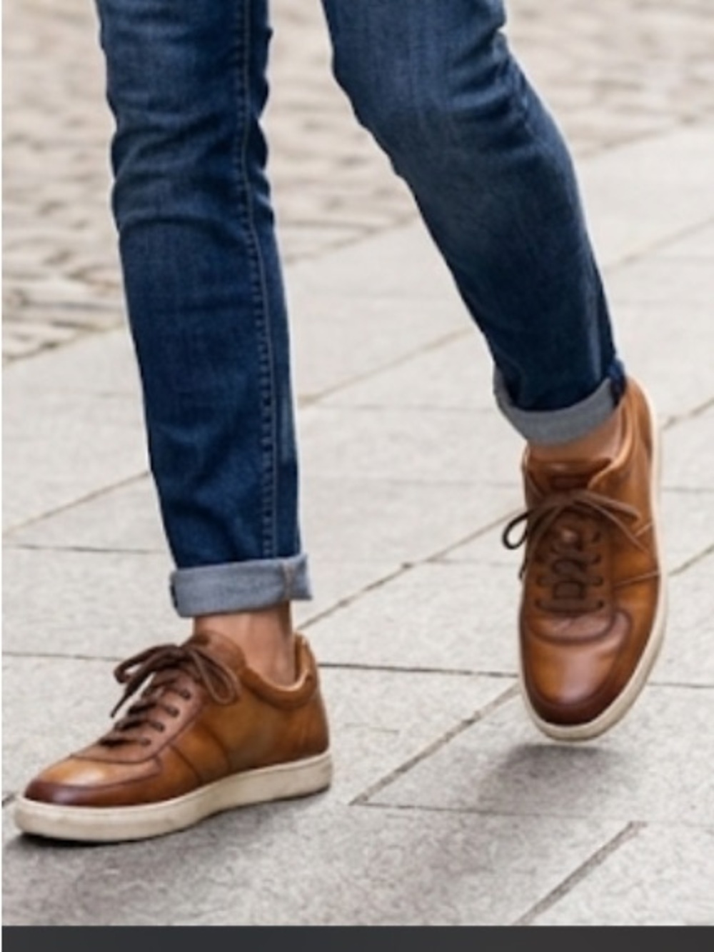 Magnanni Cognac Leather Loafers
